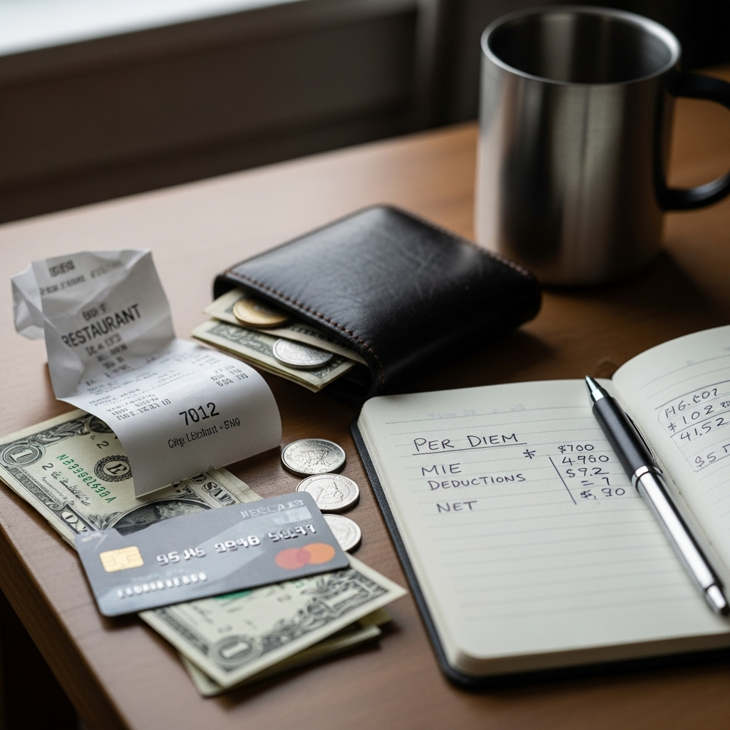 MIE Per Diem Explained — What You Keep and What Gets Deducted